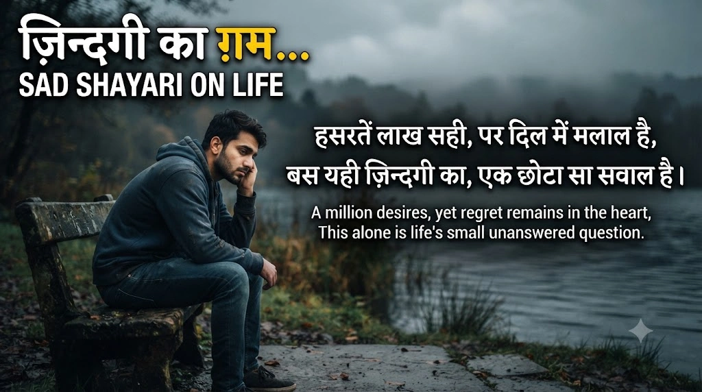 Sad Shayari on Life in hindi