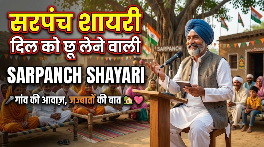 Sarpanch Shayari in Hindi: चुनाव प्रचार, विकास और जीत की शायरी