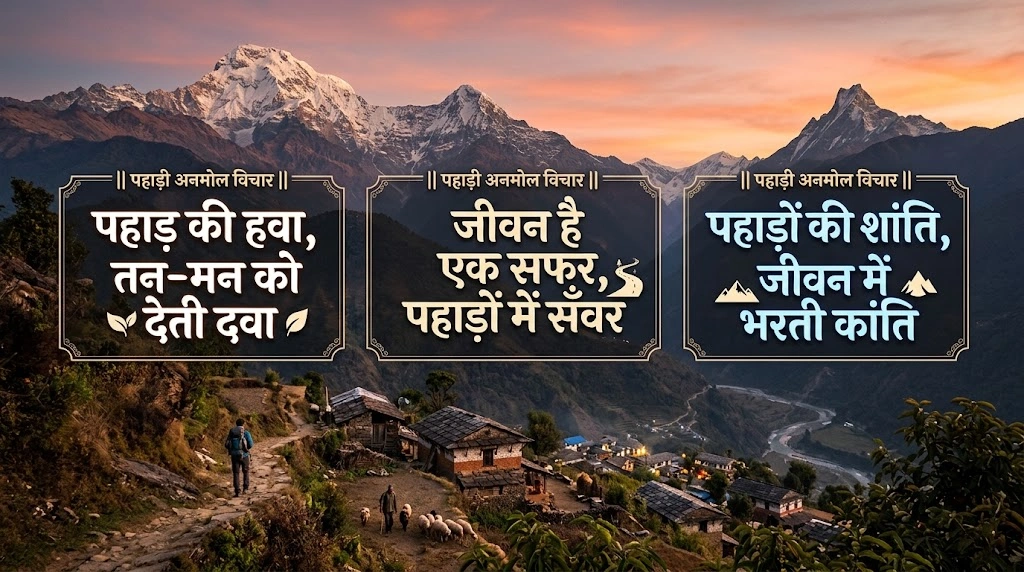Short Pahadi Quotes in Hindi