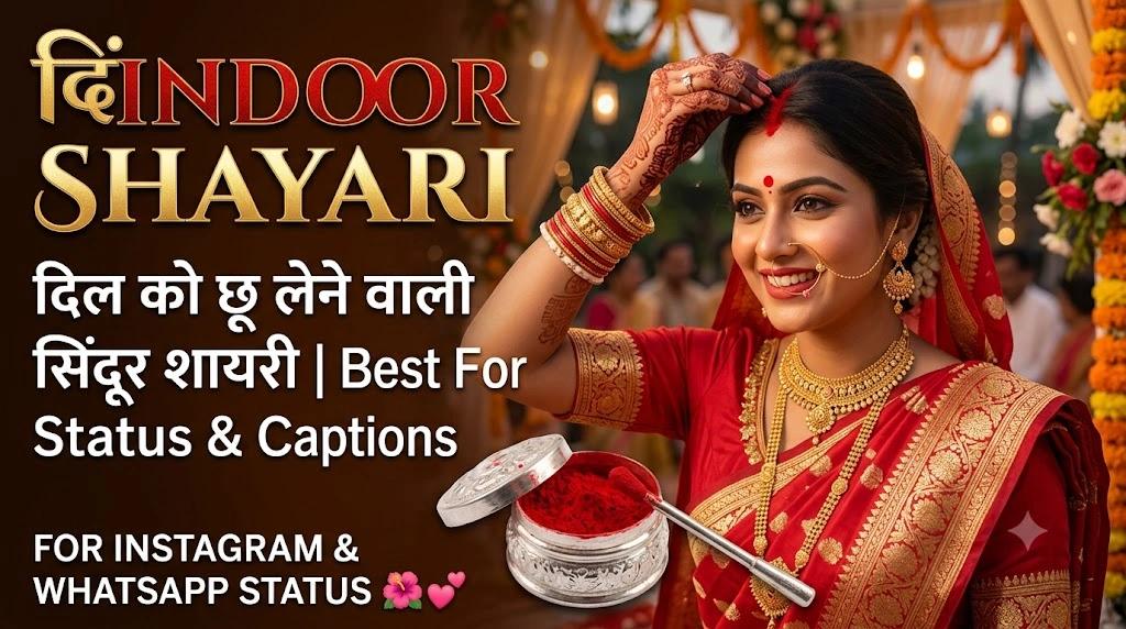 Sindoor Shayari for Instagram & WhatsApp Status in hindi