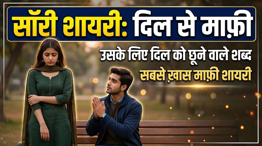 Sorry Shayari in Hindi: Best Sorry Shayari for Love, Friends & Relationships