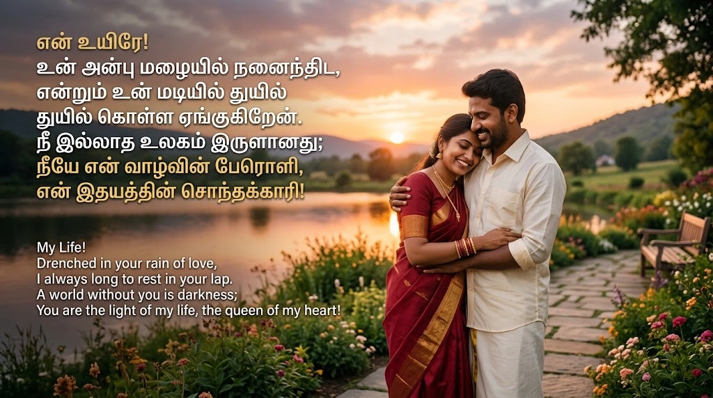 Tamil Love Shayari for Wife