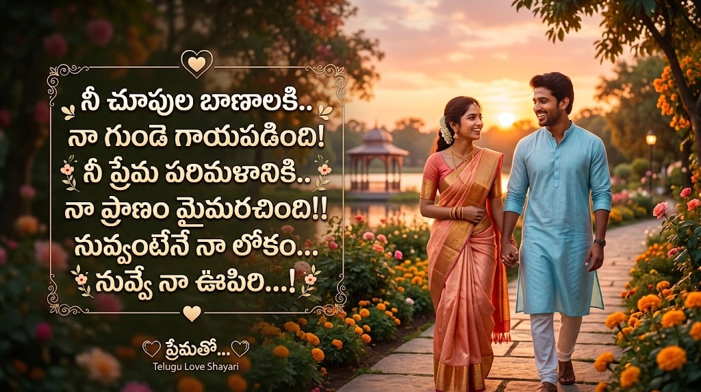 Telugu Love Shayari