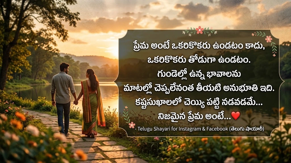 Telugu Shayari for Instagram