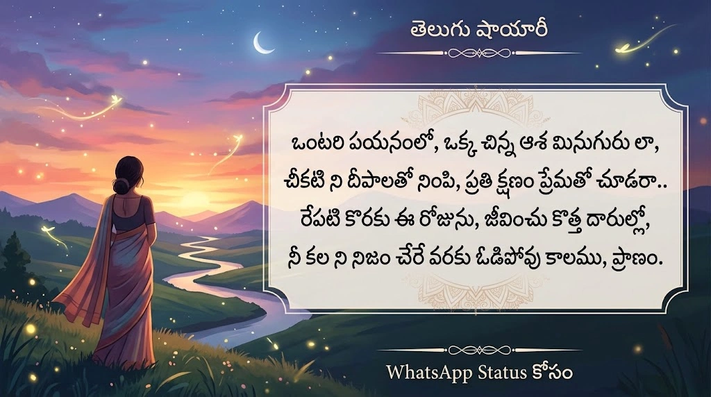 Telugu Best Shayari for WhatsApp Status