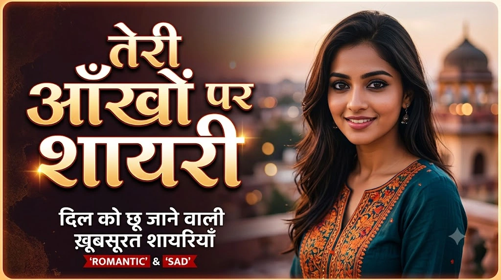 Teri Aankhon Par Shayari in Hindi