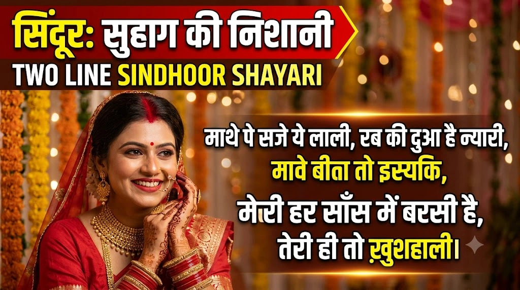 Two Line Sindoor Shayari in hindi