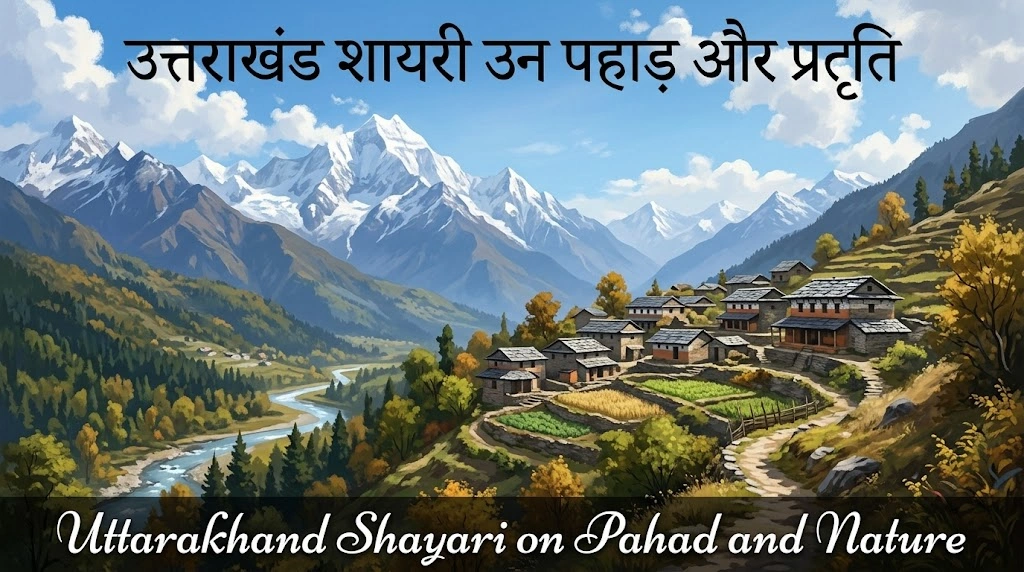 Uttarakhand Shayari on Pahad and Nature in hindi