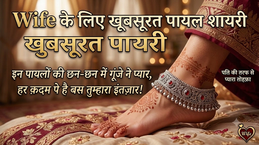 Beautiful Anklet Shayari for Your Wife