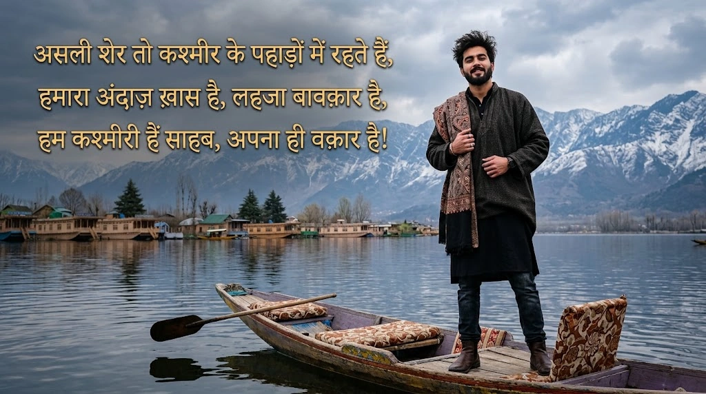 Kashmiri Attitude Shayari in hinid