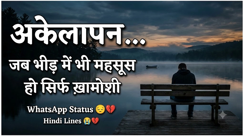 Loneliness WhatsApp Status in Hindi
