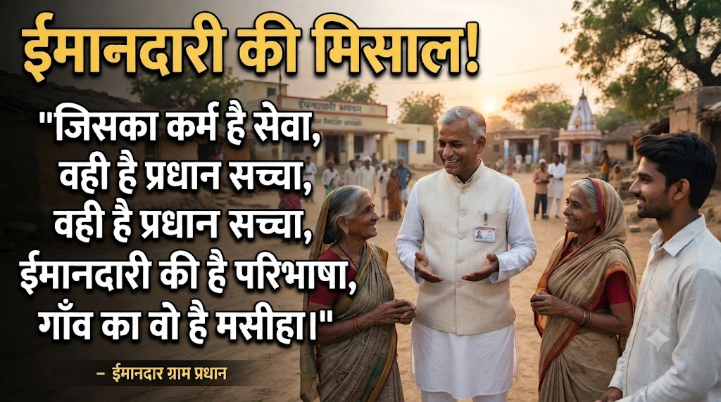 Poetry for an honest Village Head