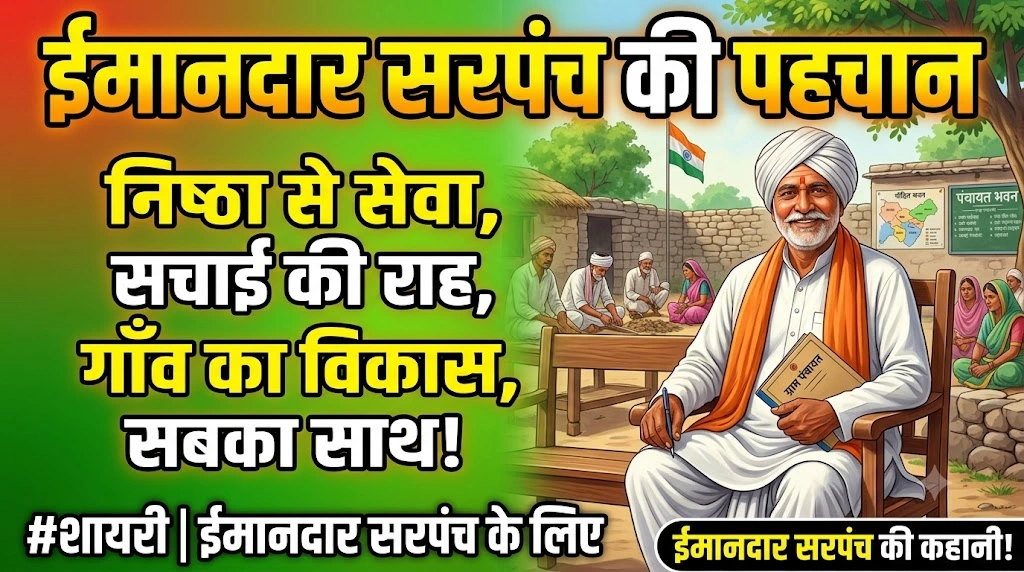 Poetry for an honest Sarpanch