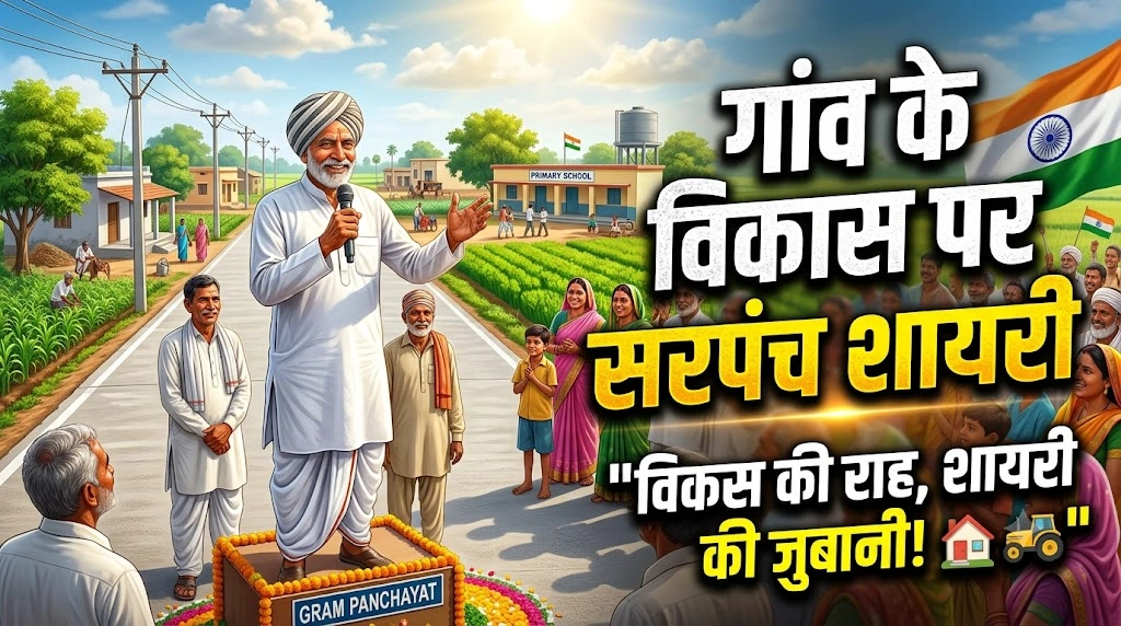 Shayari by the Sarpanch on Village Development