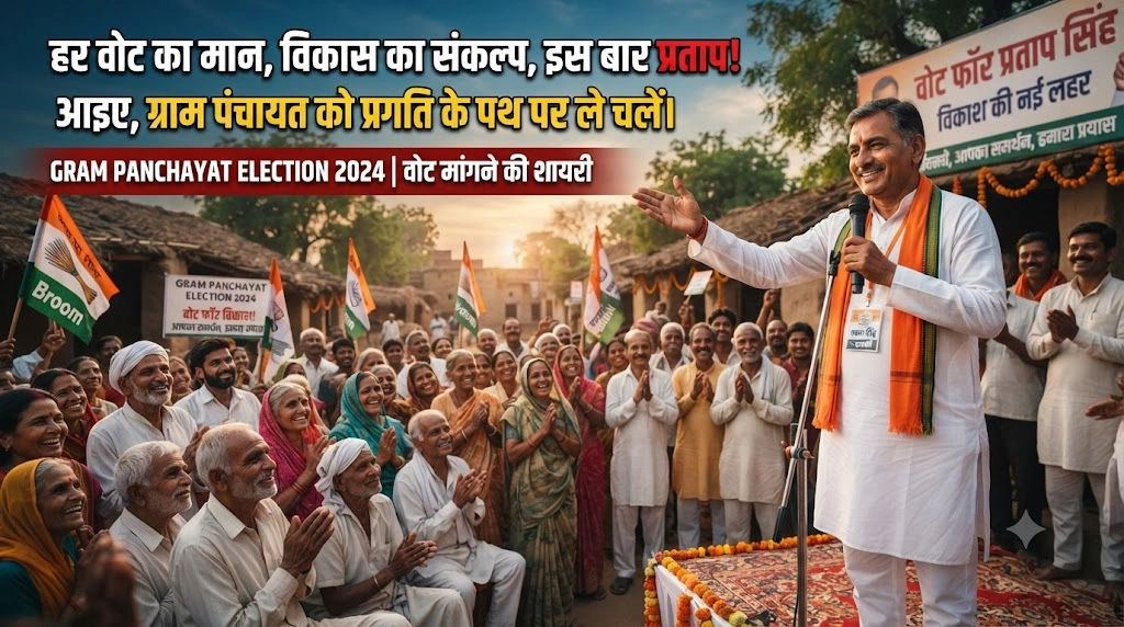 Shayari for canvassing votes in Gram Panchayat elections