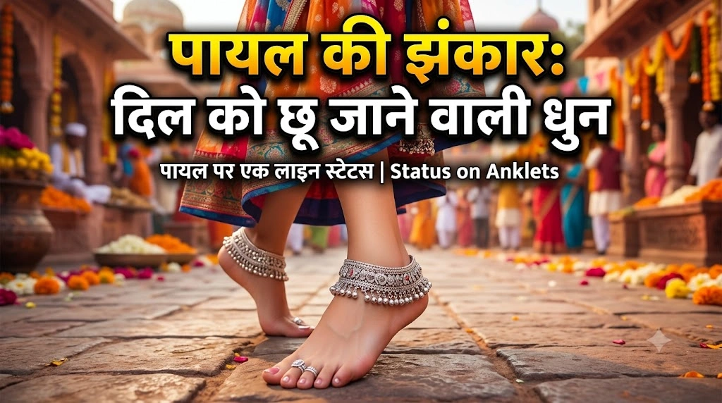 One-line status about anklets