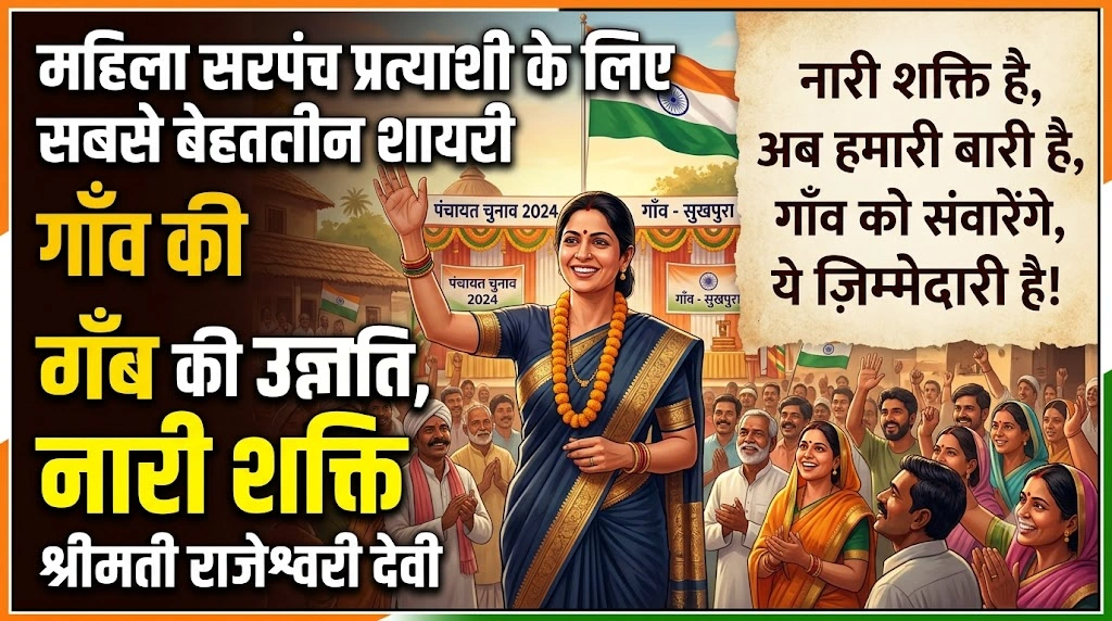 Poetry for a female Sarpanch candidate