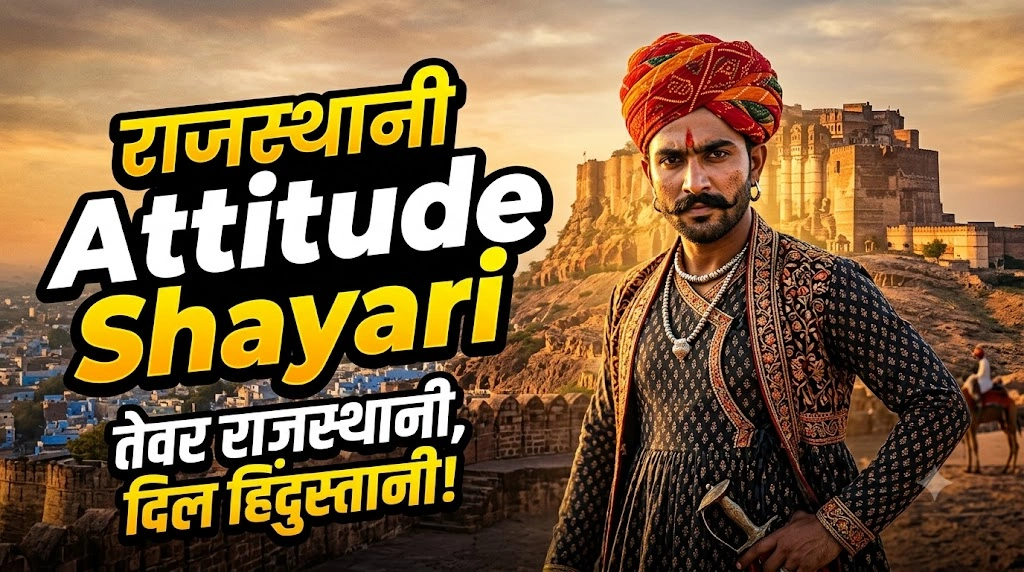राजस्थानी Attitude Shayari in hindi