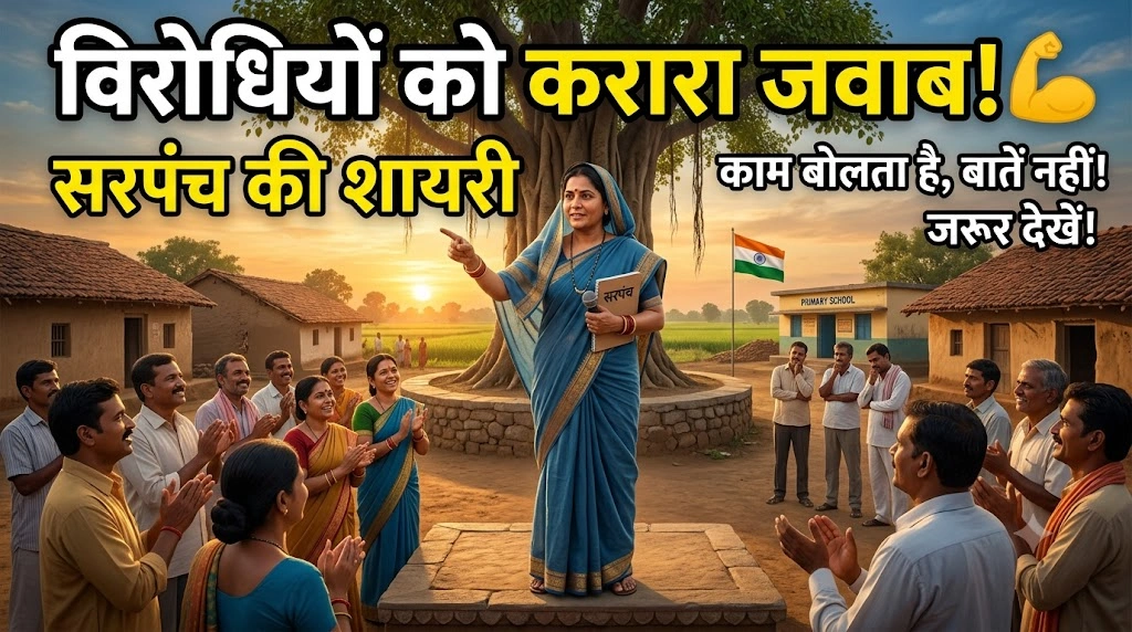 Sarpanch's Shayari to Answer Critics