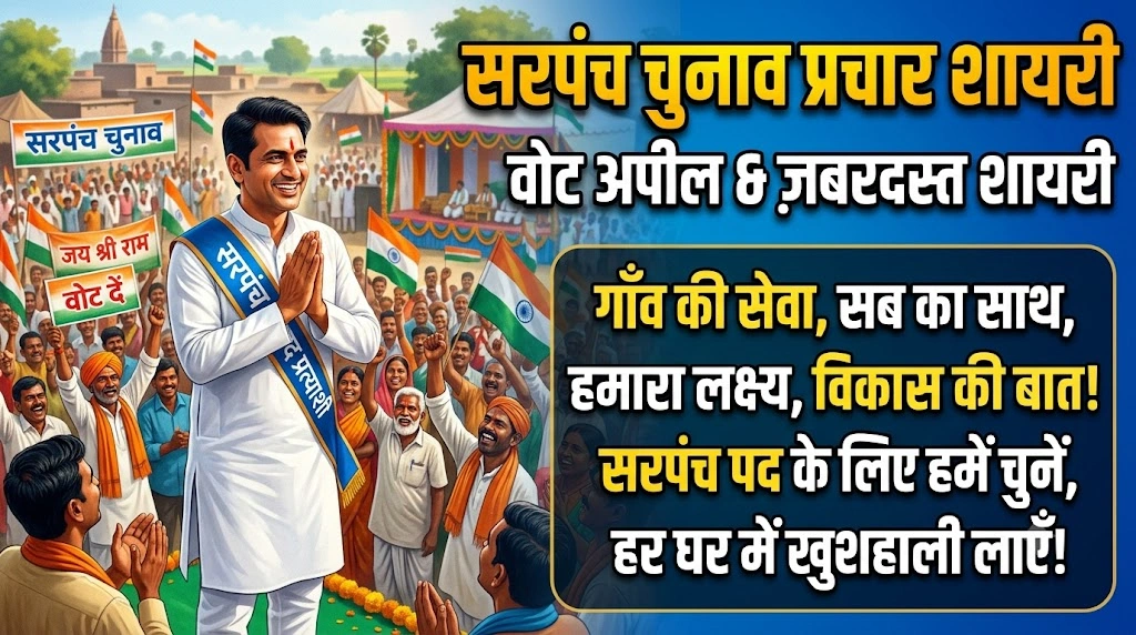 Shayari for Sarpanch Election Campaign