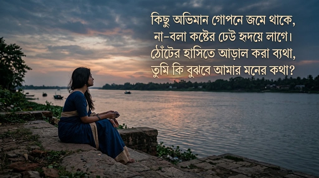 অভিমান ও না-বলা কষ্টের Bengali Shayari