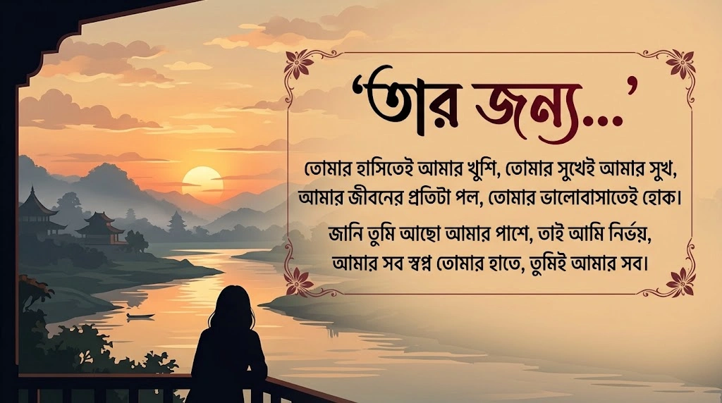 তার জন্য Bengali Shayari