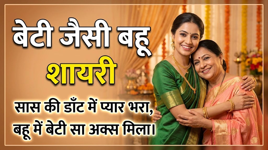 2 Line Beti Jaisi Bahu Shayari in hindi