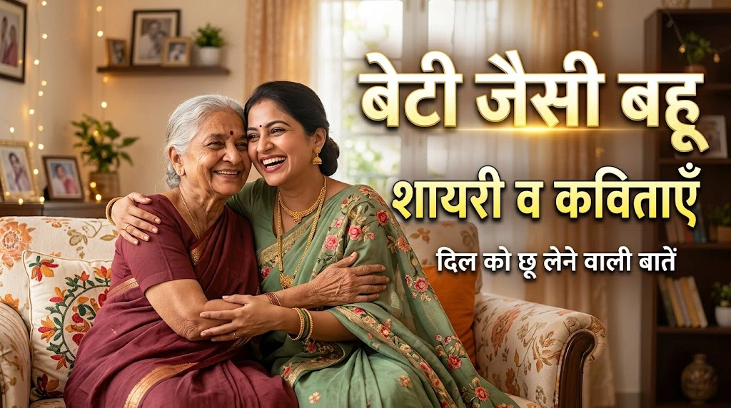 Beti Jaisi Bahu Shayari in Hindi – Dil Ko Chhoo Lene Wale Ashaar
