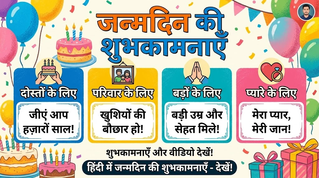 Birthday Wishes in Hindi for Different Relationships in hindi
