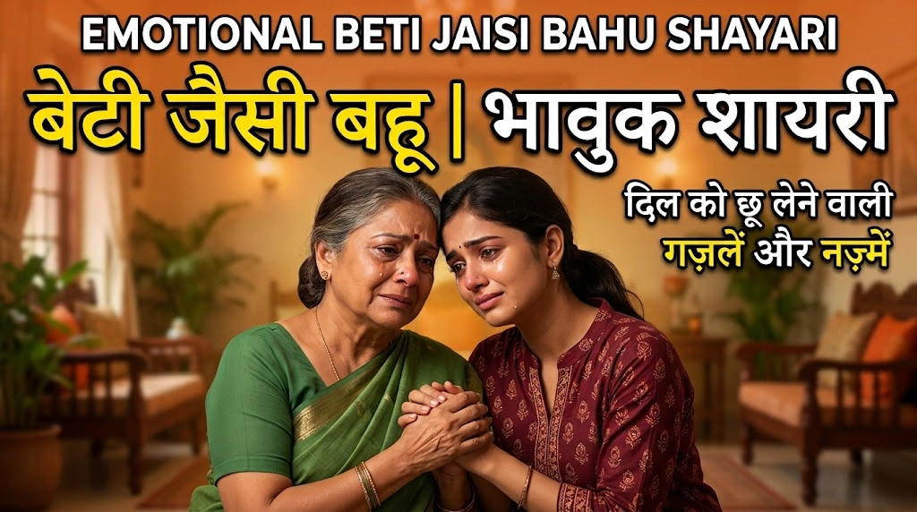 Emotional Beti Jaisi Bahu Shayari in hindi