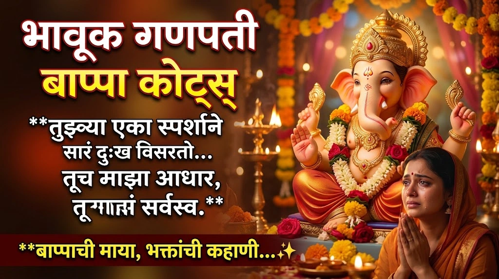 Emotional Ganpati Bappa Quotes in Marathi