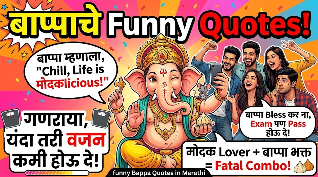 Funny Bappa Quotes in Marathi