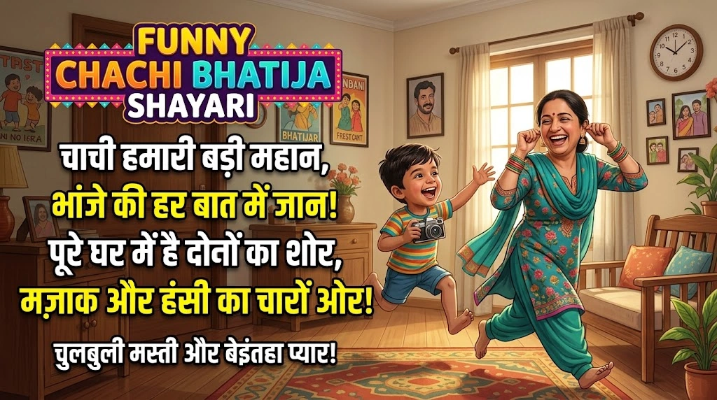 Funny Chachi Bhatija Shayari in hindi