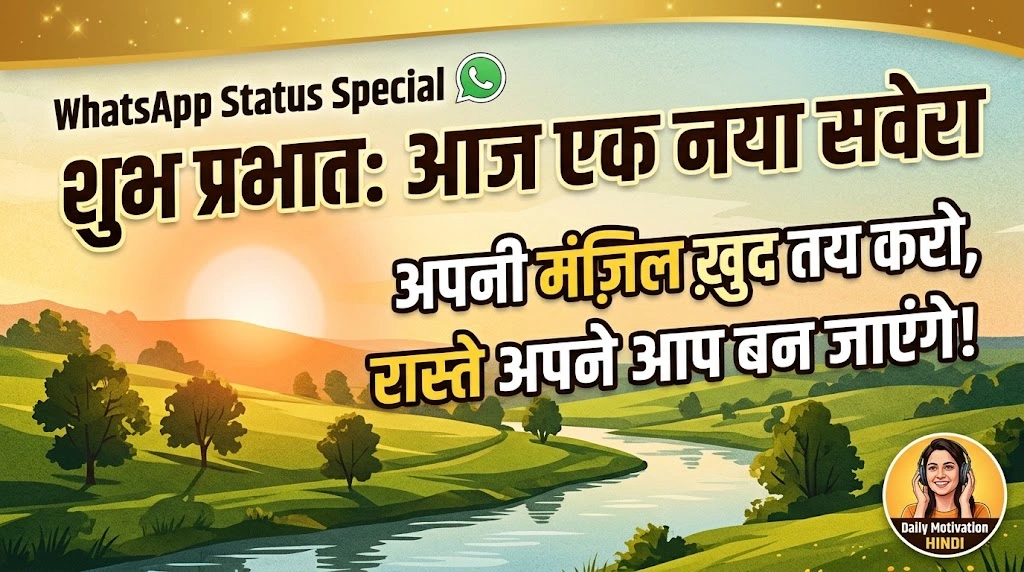 Good Morning Quotes in Hindi for WhatsApp Status