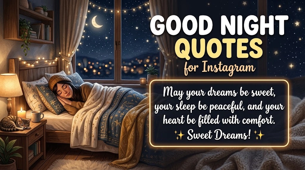 Good Night Quotes for Instagram in hindi