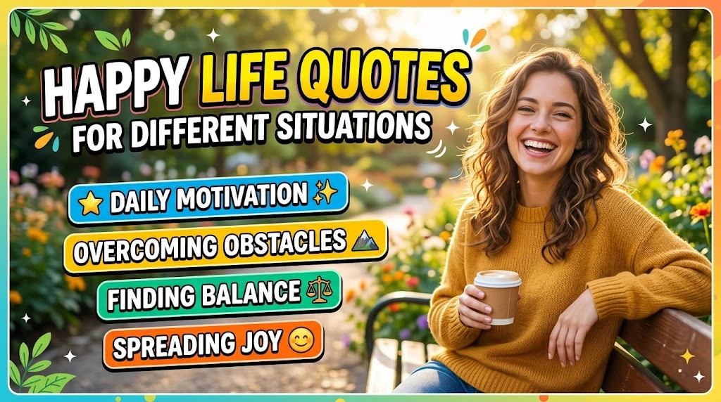Happy Life Quotes for Different Situations in hindi