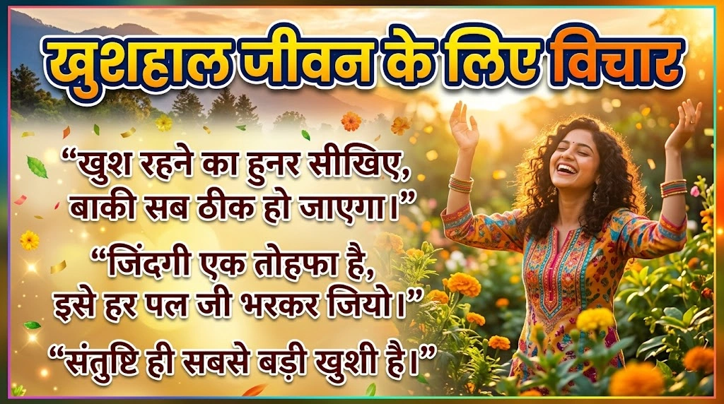 Happy Life Quotes in Hindi