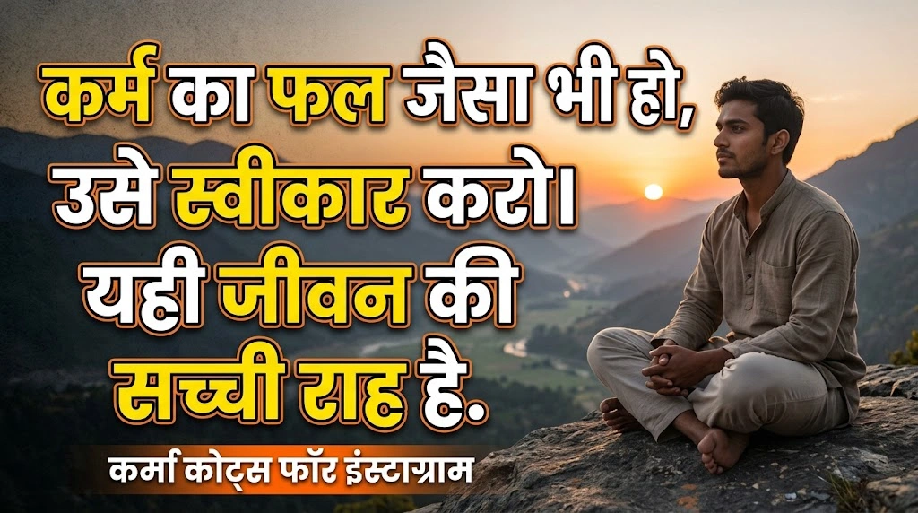 Karma Quotes in Hindi for Instagram in hindi