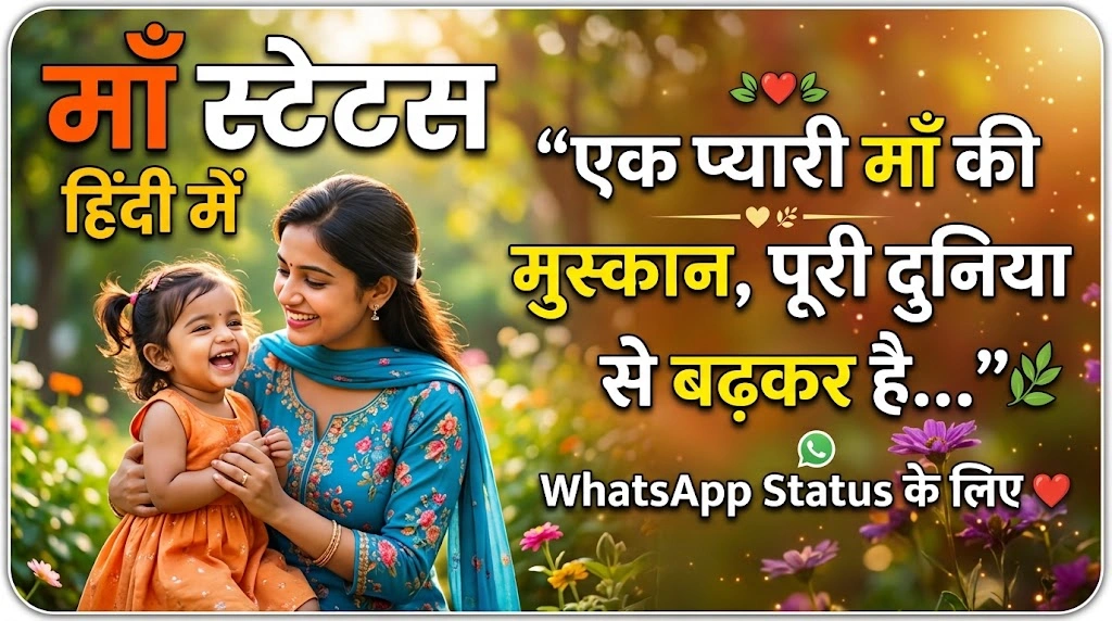 Maa Quotes in Hindi for WhatsApp Status