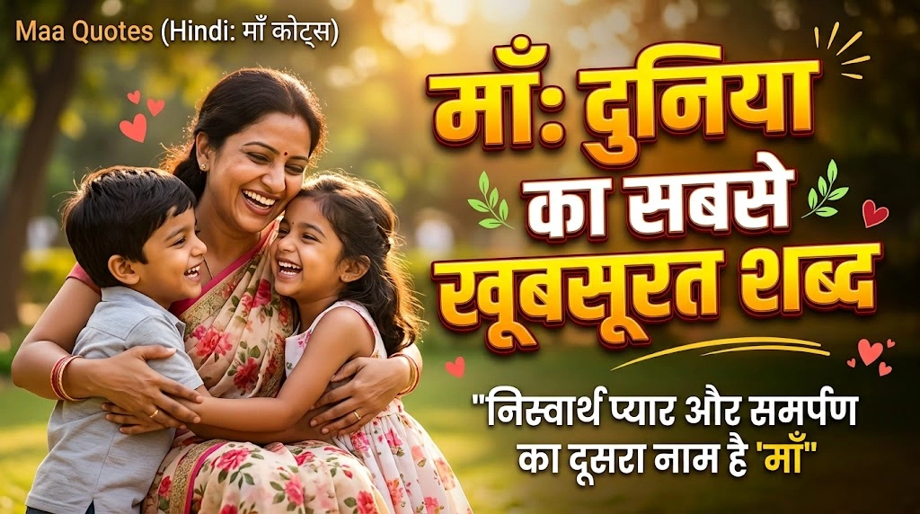 Heart Touching Maa Quotes in Hindi | माँ के लिए सबसे प्यारे उद्धरण