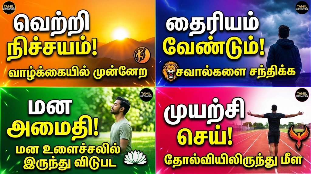 Motivational Quotes in Tamil for Different Situations in tamil