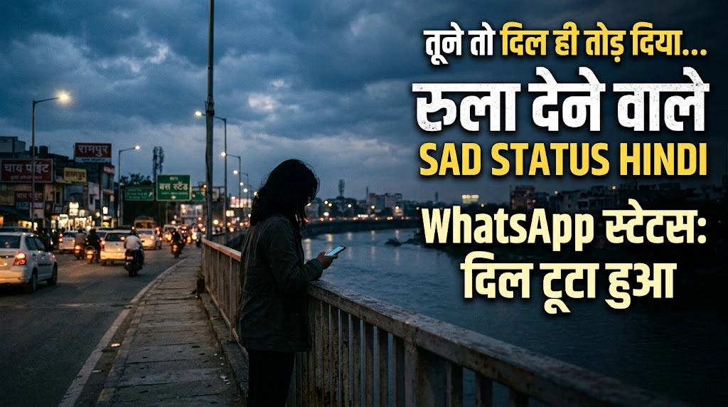 WhatsApp स्टेटस के लिए हिंदी में उदास कोट्स