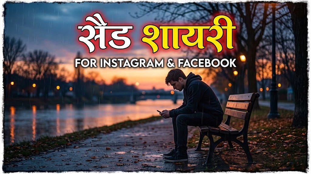 Sad Shayari Images for Instagram & Facebook in hindi