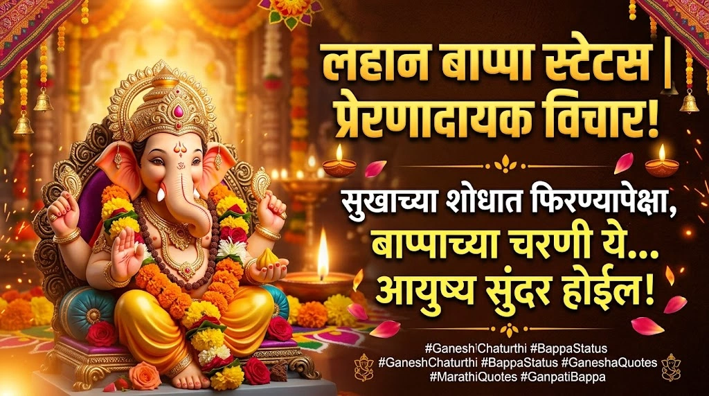 Short Bappa Quotes in Marathi
