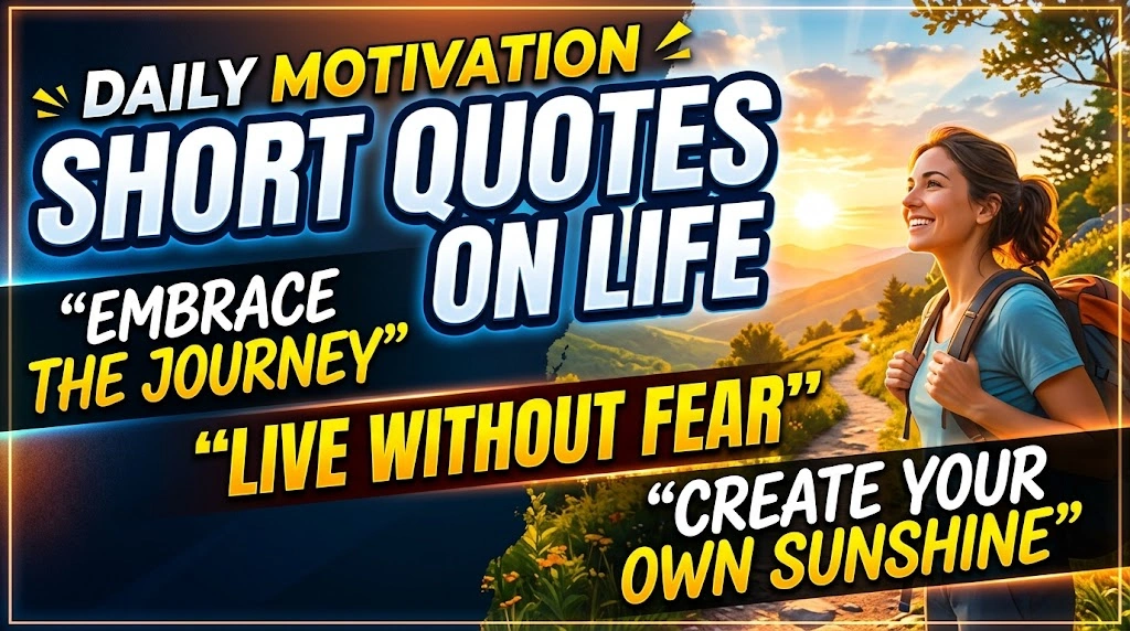 Short Quotes on Life for Daily Motivation