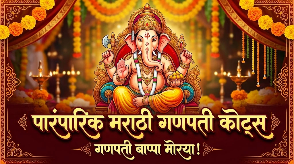 Traditional Marathi Ganpati Quotes