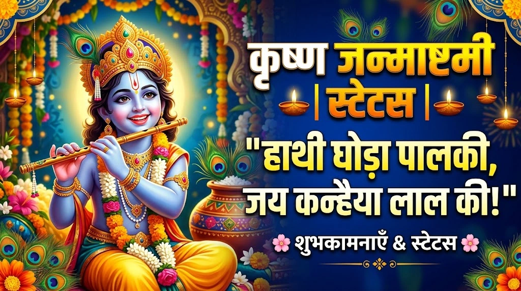 WhatsApp Status के लिए Janmashtami Quotes