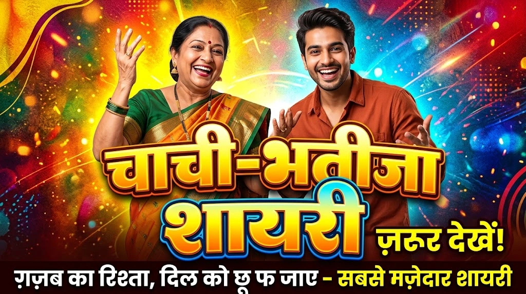 2 Line Chachi Bhatija Shayari in Hindi