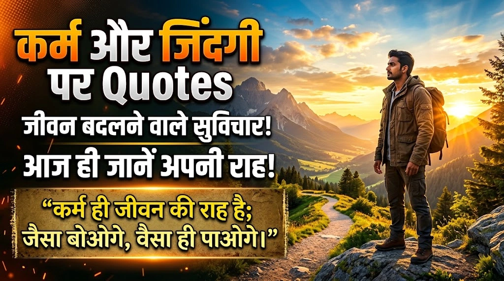 कर्म और जिंदगी पर Quotes in Hindi