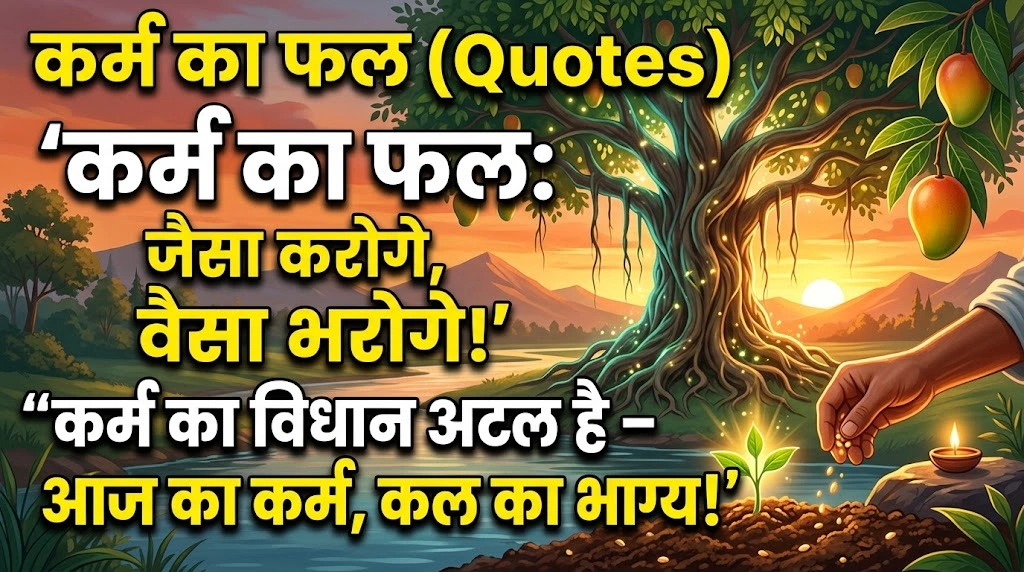 कर्म का फल Quotes in Hindi